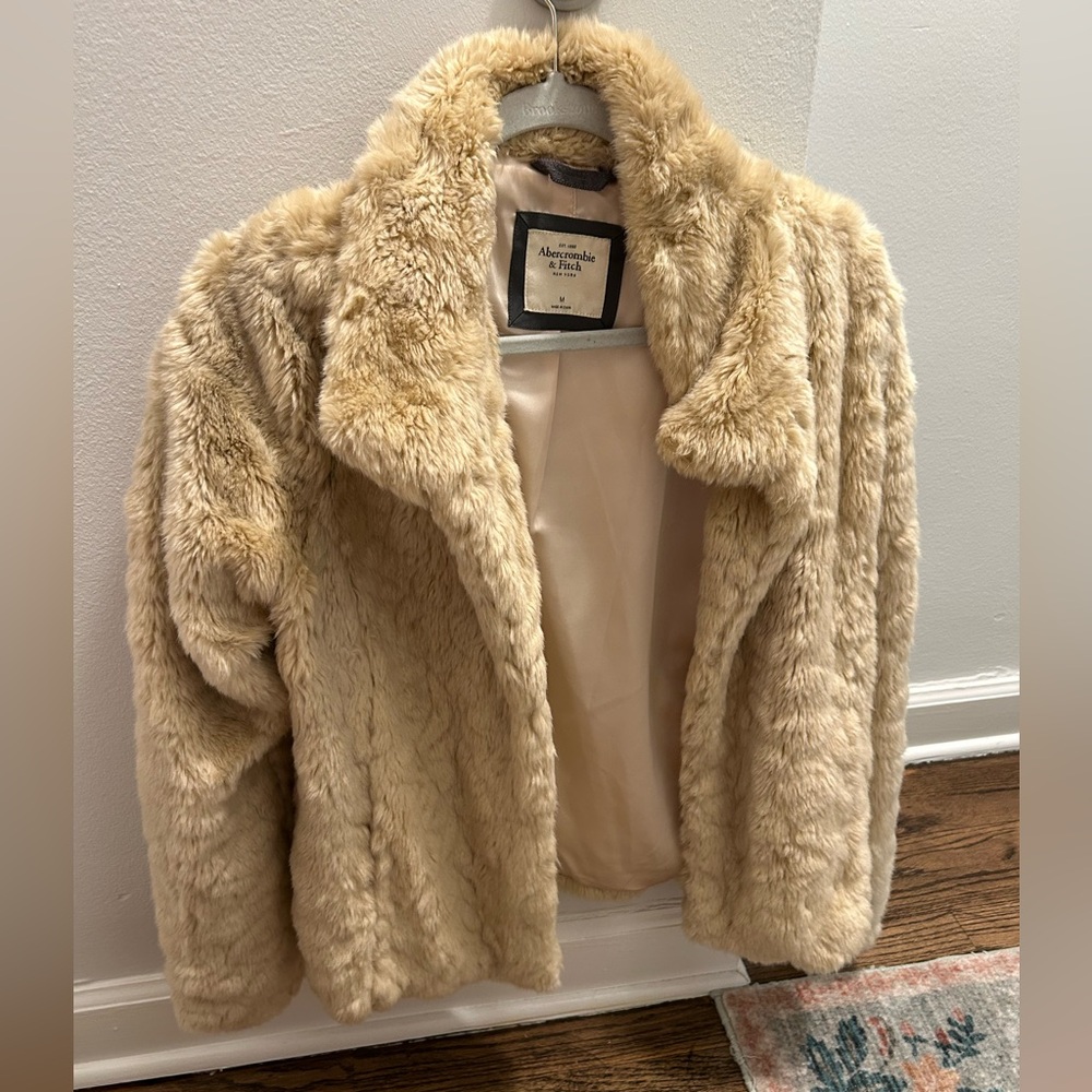 Abercrombie and Fitch faux fur coat